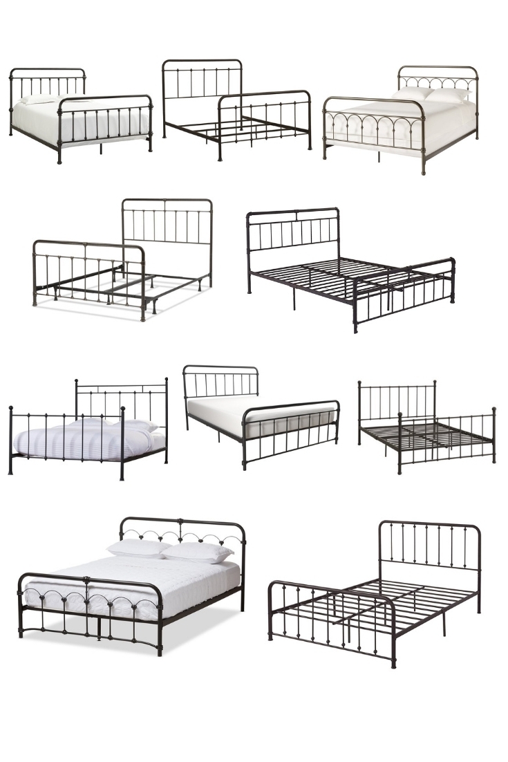 10 Antique Wrought Iron Inspired Metal Beds Under $300