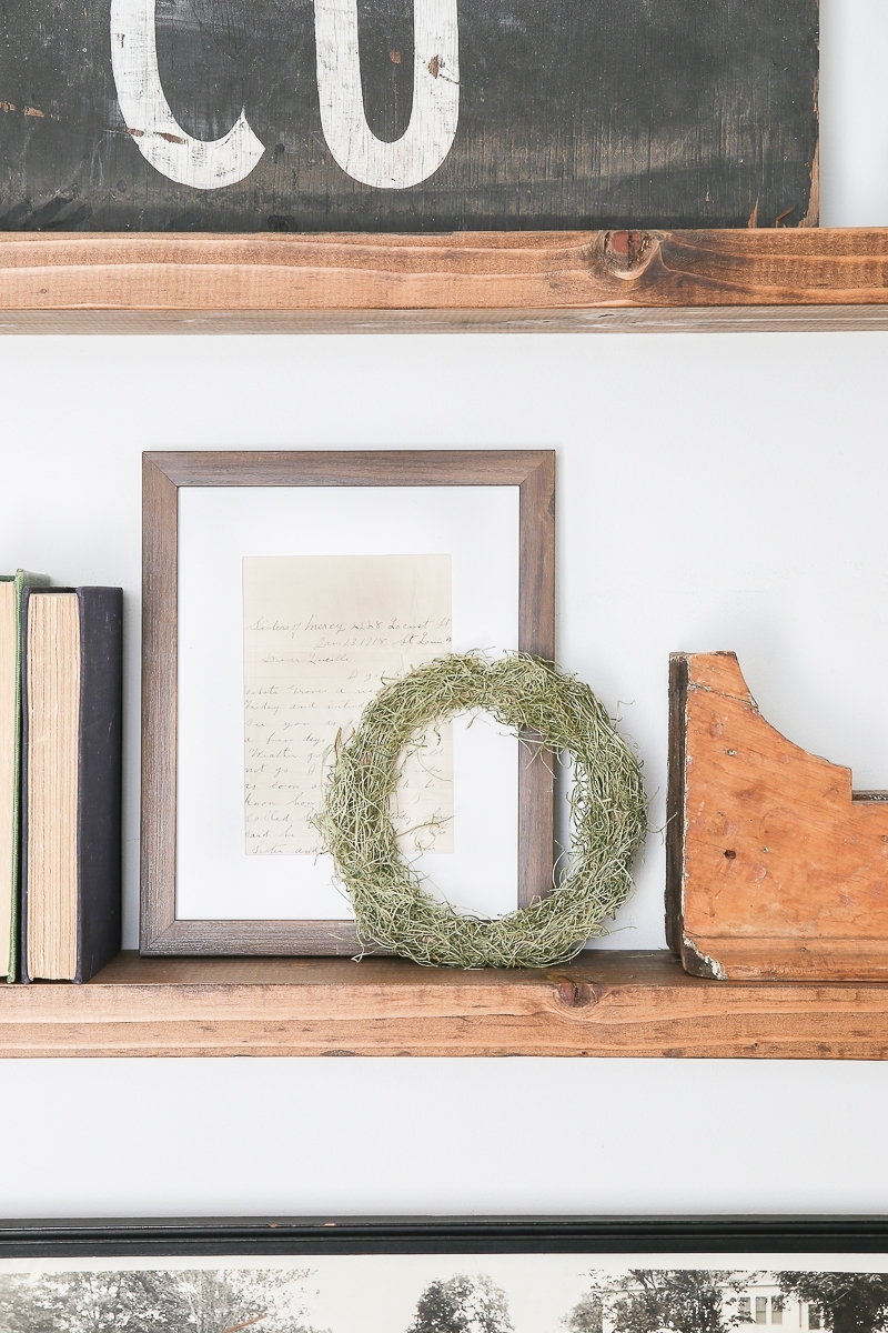 DIY Mini Spring Moss Wreath