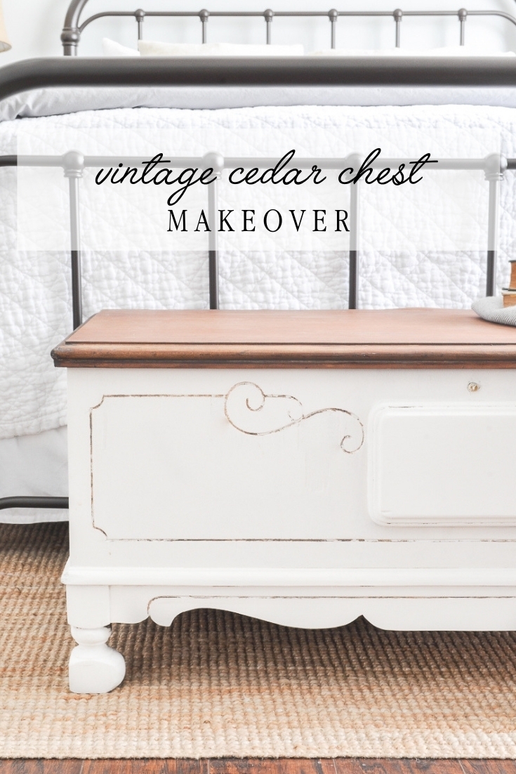 vintage cedar chest makeover