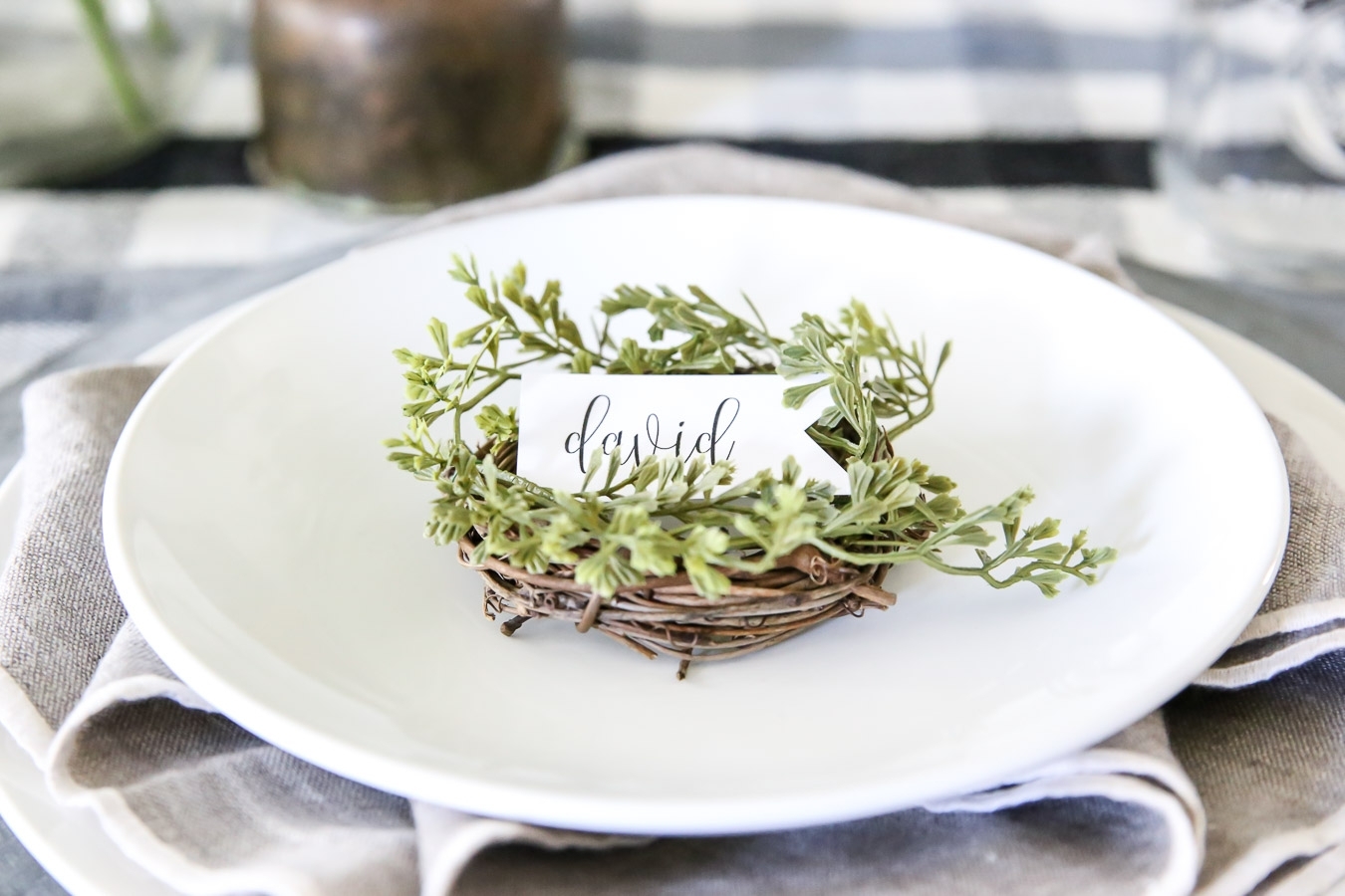 Three Spring Tablescape Place Card Ideas