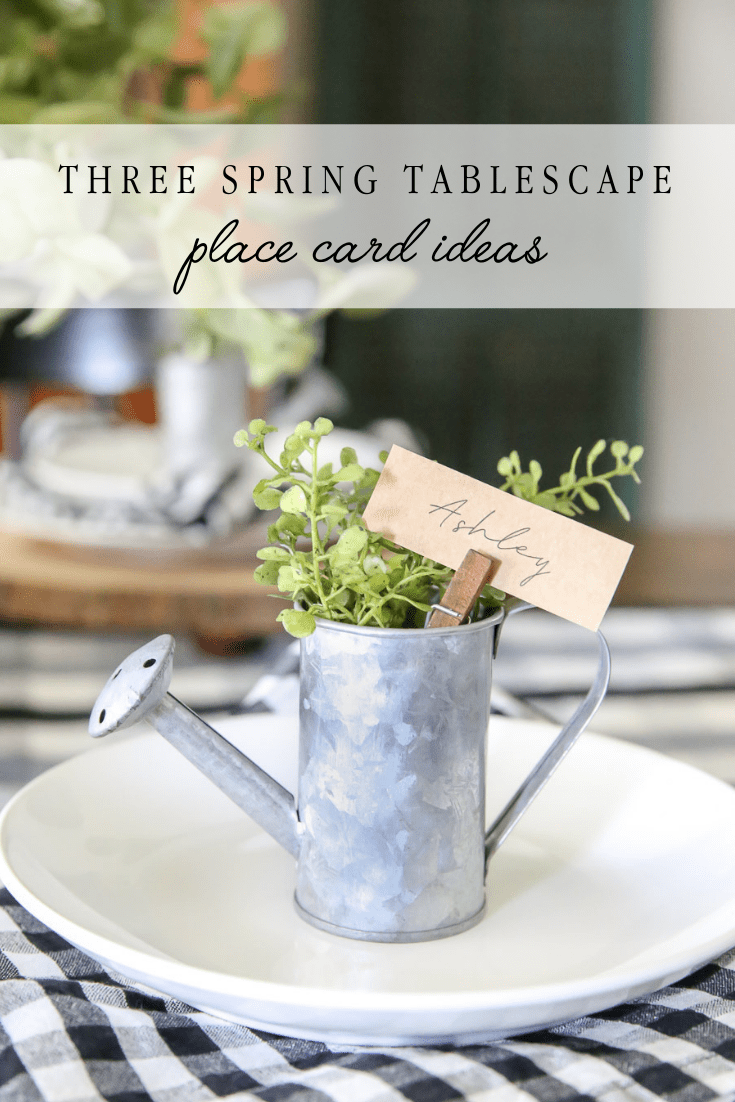 Three Spring Tablescape Place Card Ideas