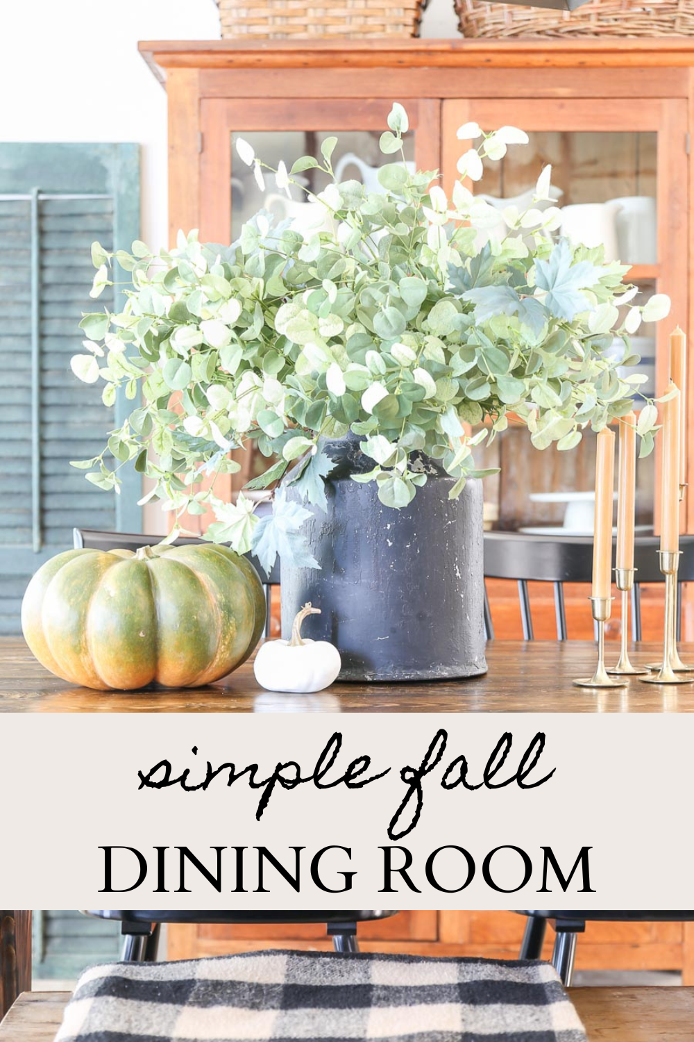 Simple Fall Dining Room