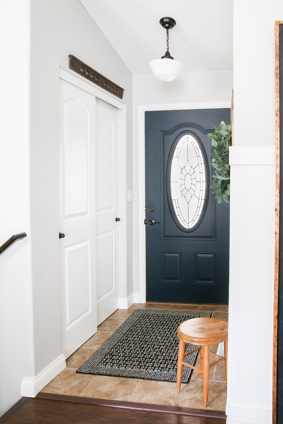 Narrow entryway stool discount