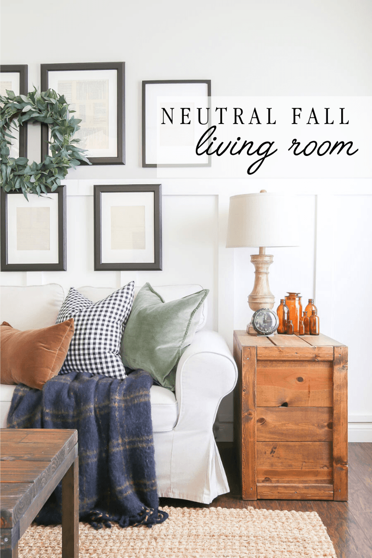 Neutral Fall Living Room Decor