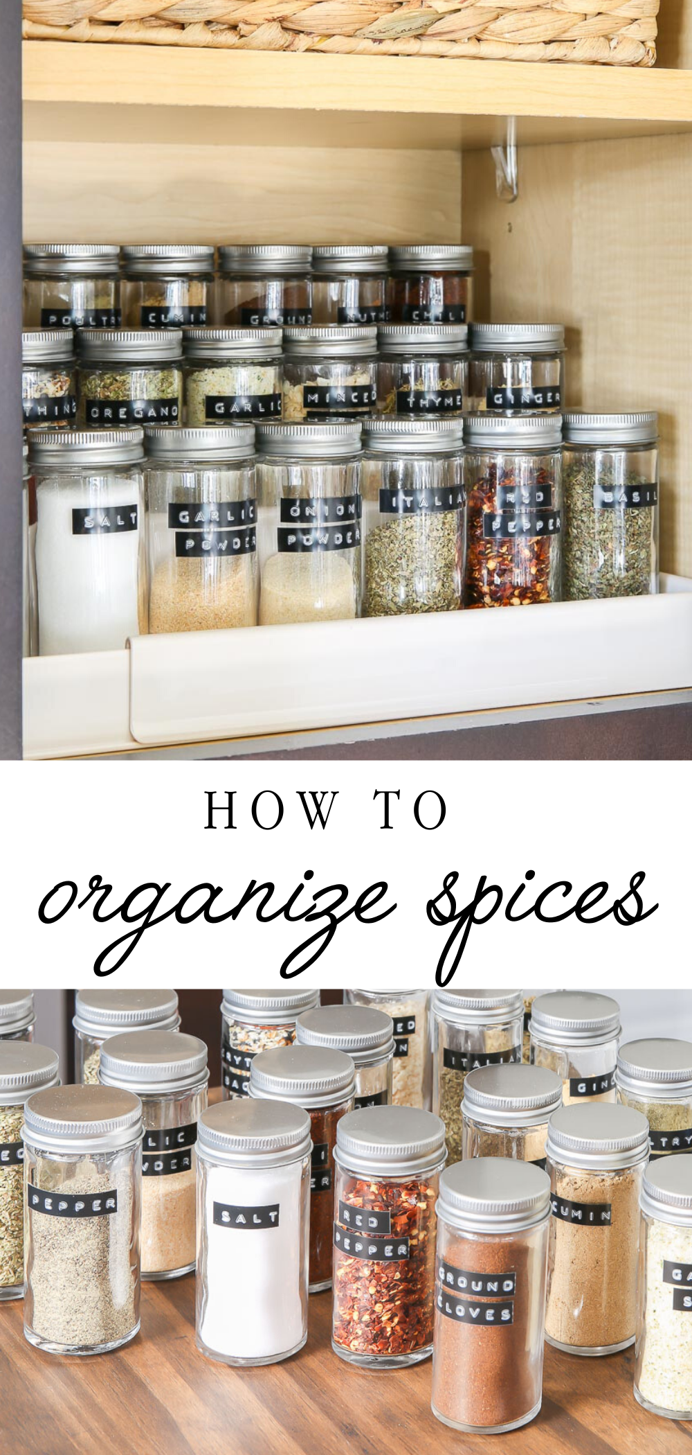 How To Organize Your Spice Drawer With Mason Jars