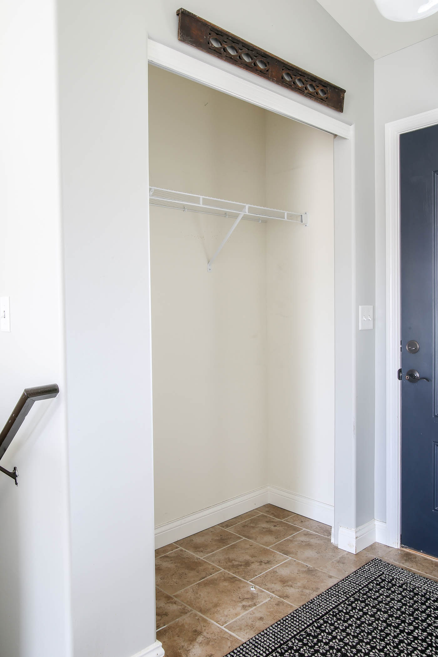 Entryway Closet Makeover Little Glass Jar