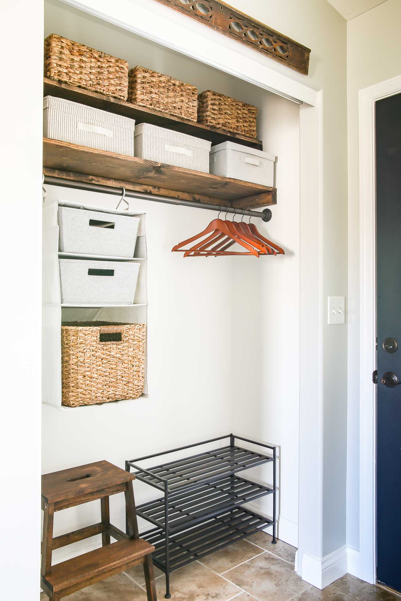 Storage Closet Makeover for Seasonal Decorations