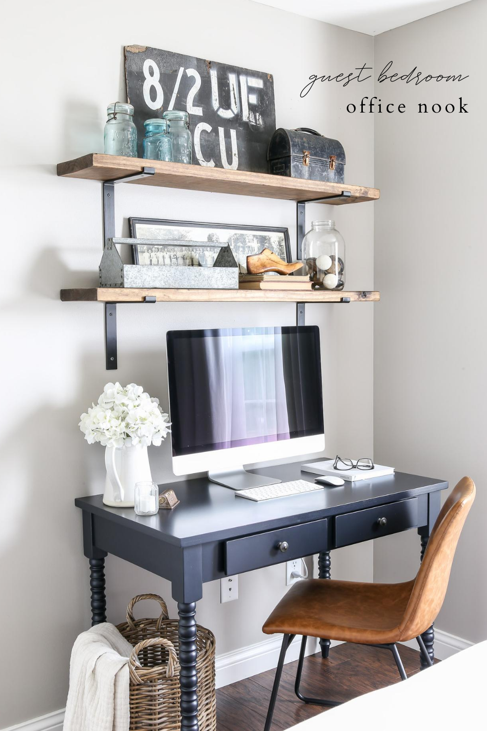 Guest Bedroom Office Nook