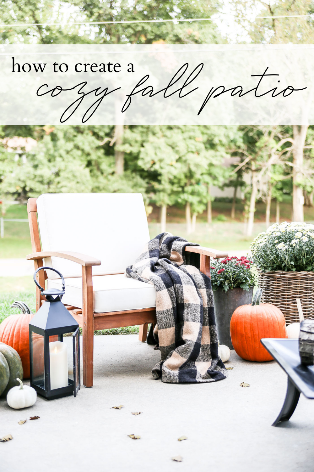 How to Create a Cozy Fall Patio