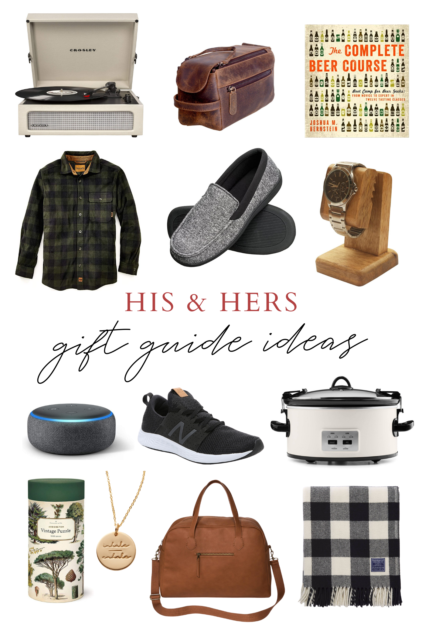 His and Hers Gift Guide Ideas 2020