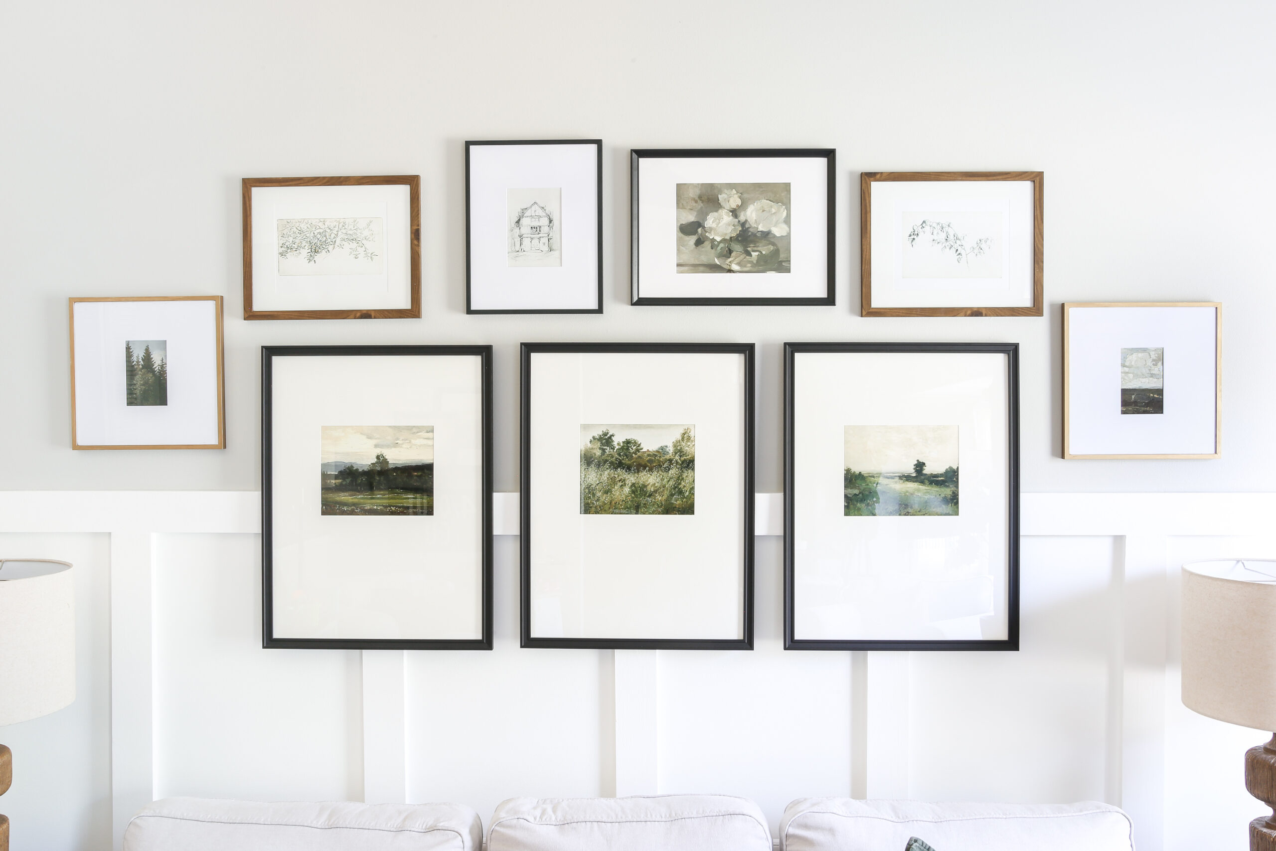 Vintage Prints Gallery Wall