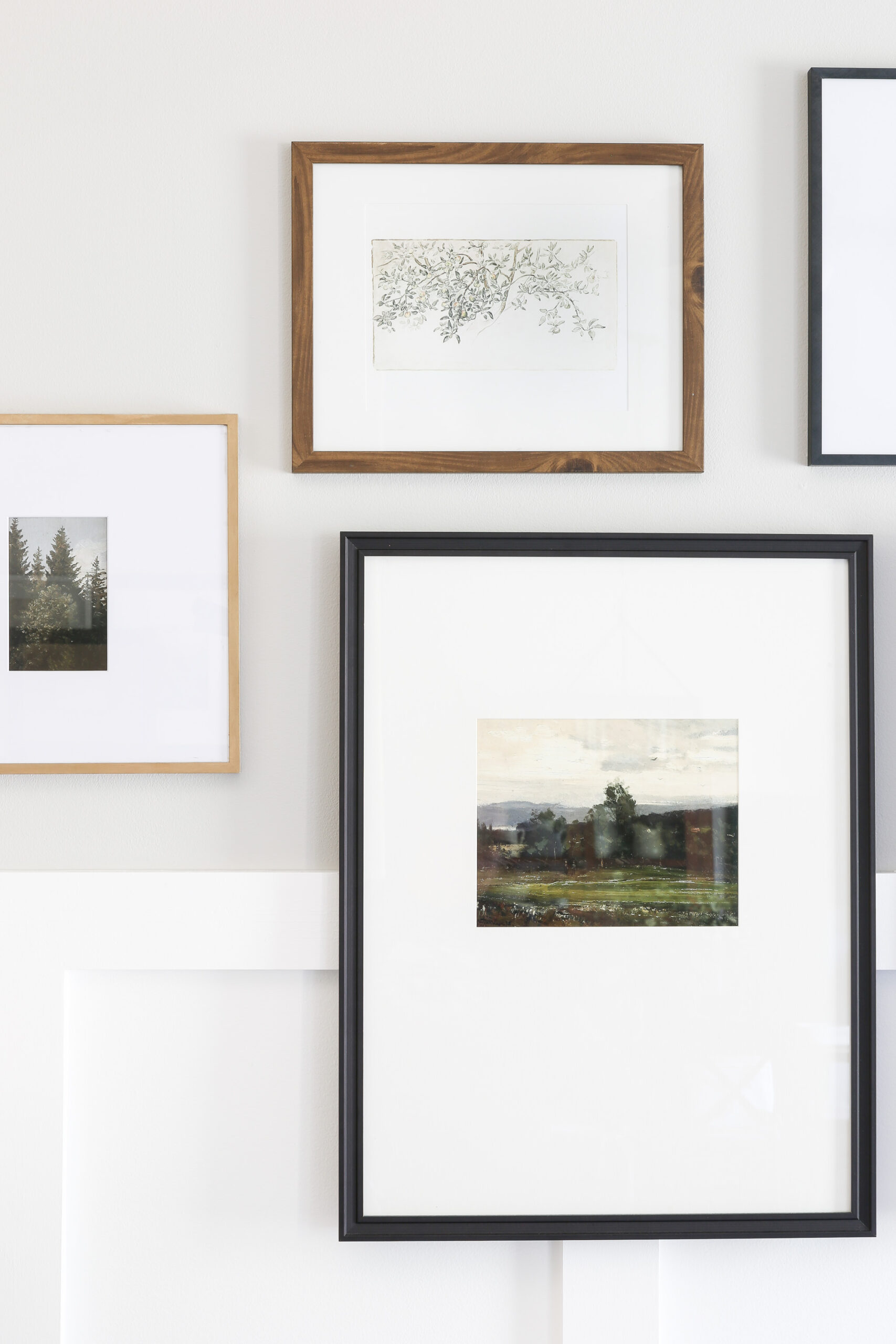 Vintage Prints Gallery Wall