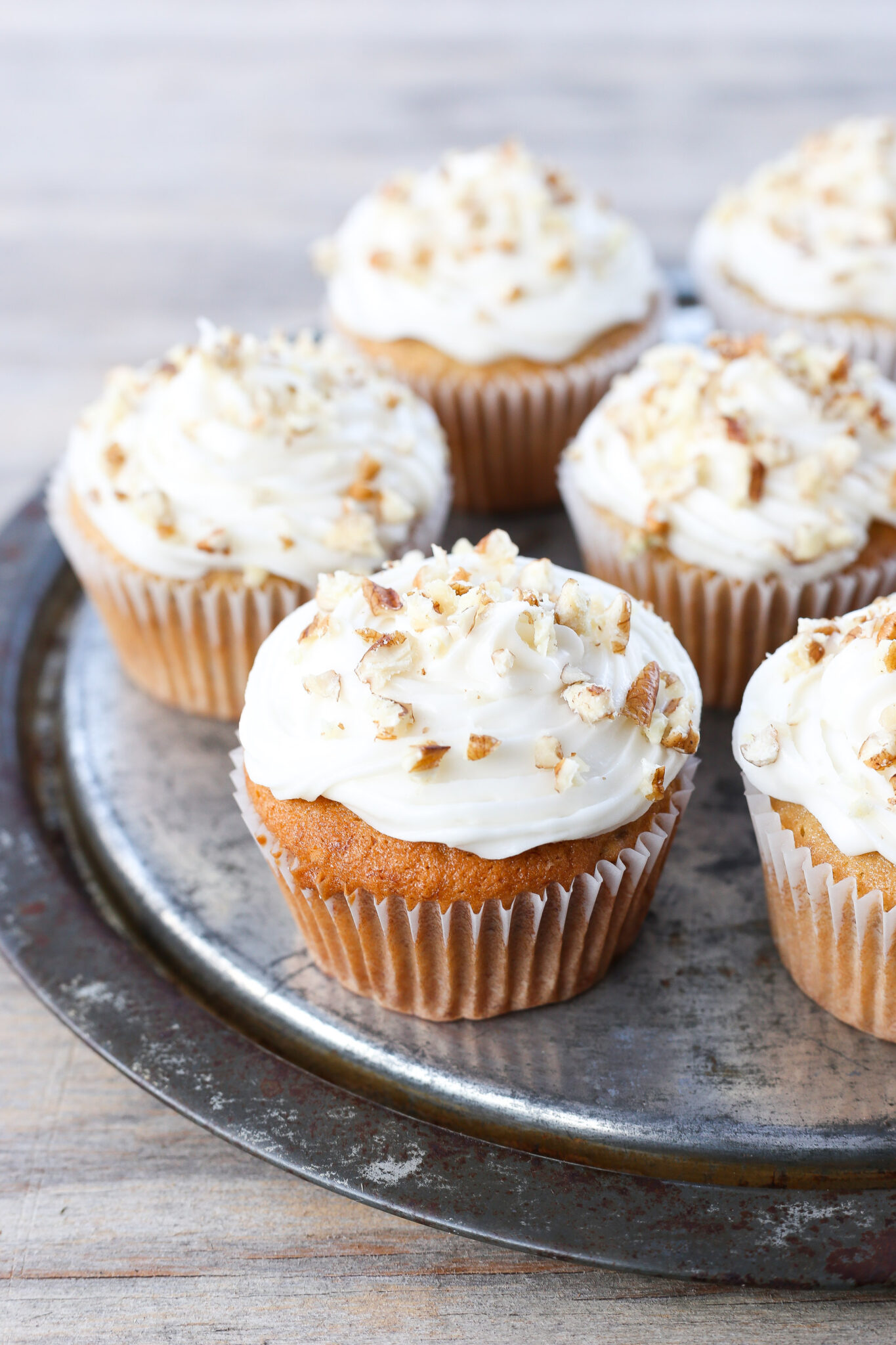 Banana Nut Muffins with Cream Cheese Frosting Little Glass Jar