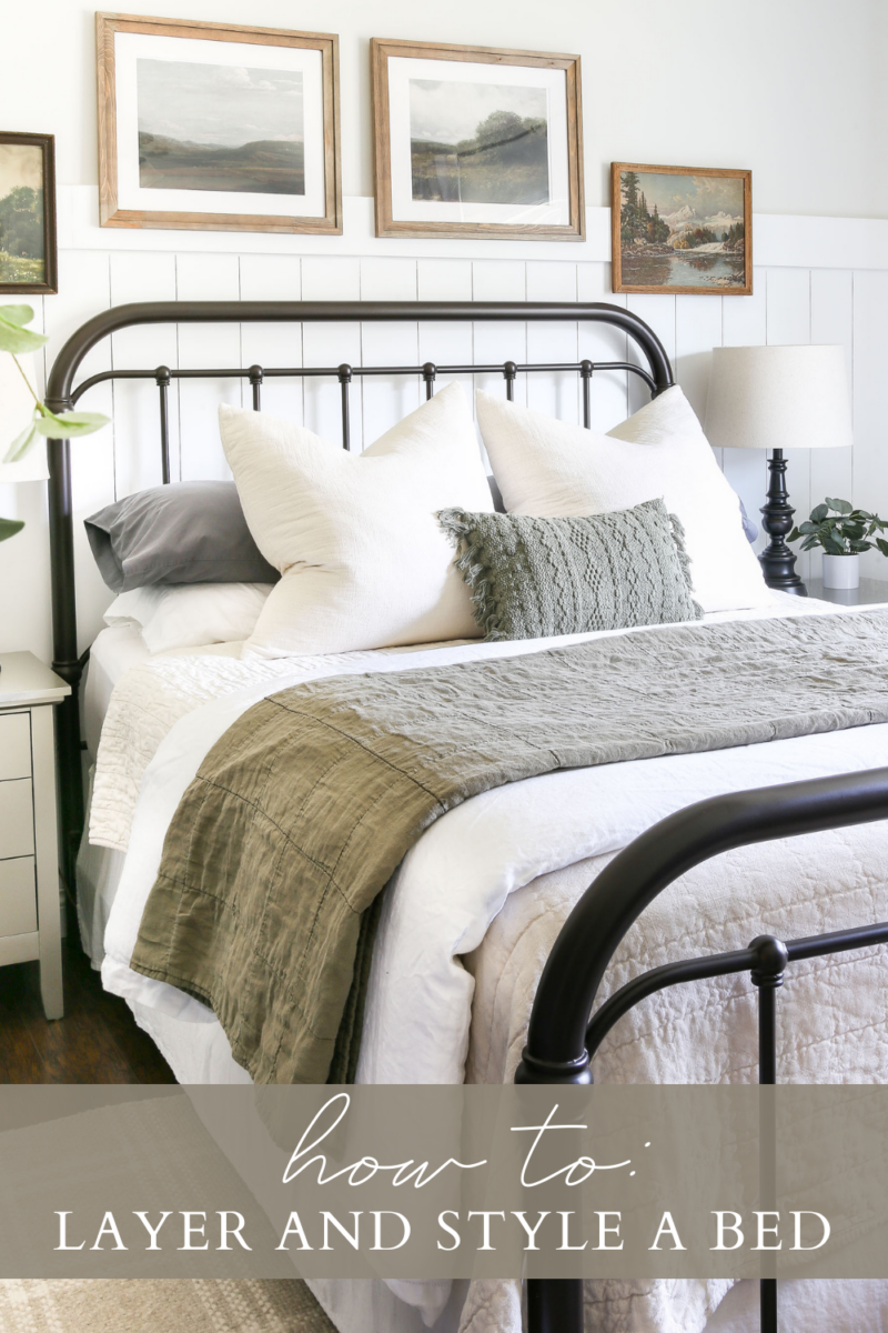 How to Layer and Style a Bed | Little Glass Jar