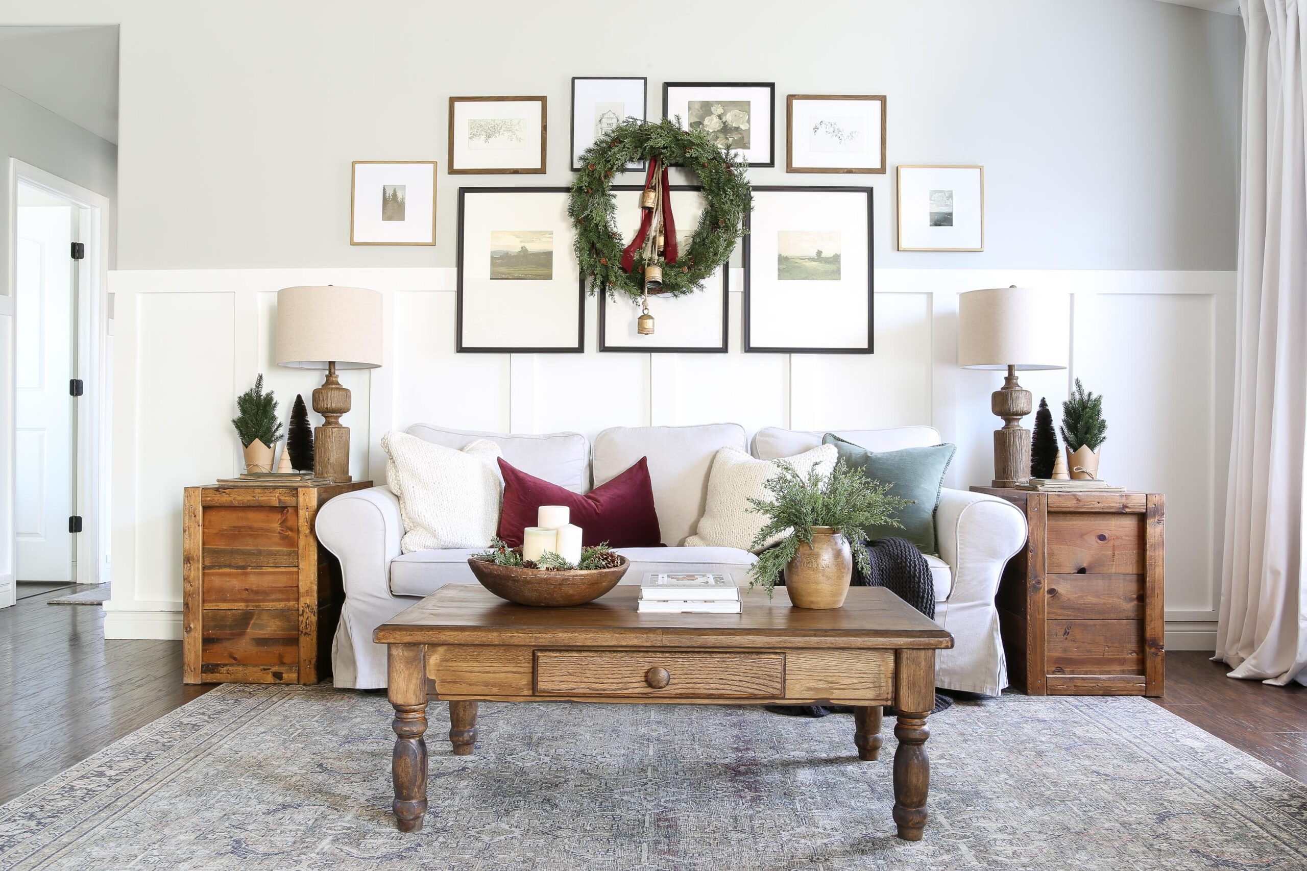 A Traditional Christmas in the Living and Dining Rooms