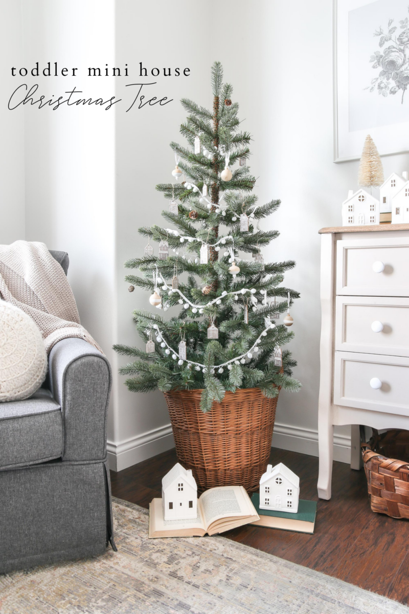 Toddler Mini House Christmas Tree | Little Glass Jar