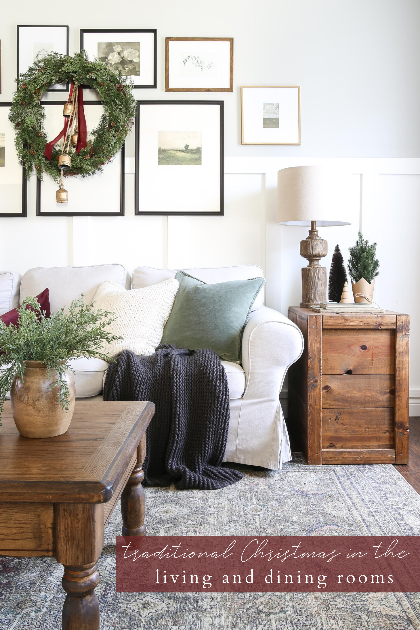 Traditional Christmas in the Living and Dining Rooms