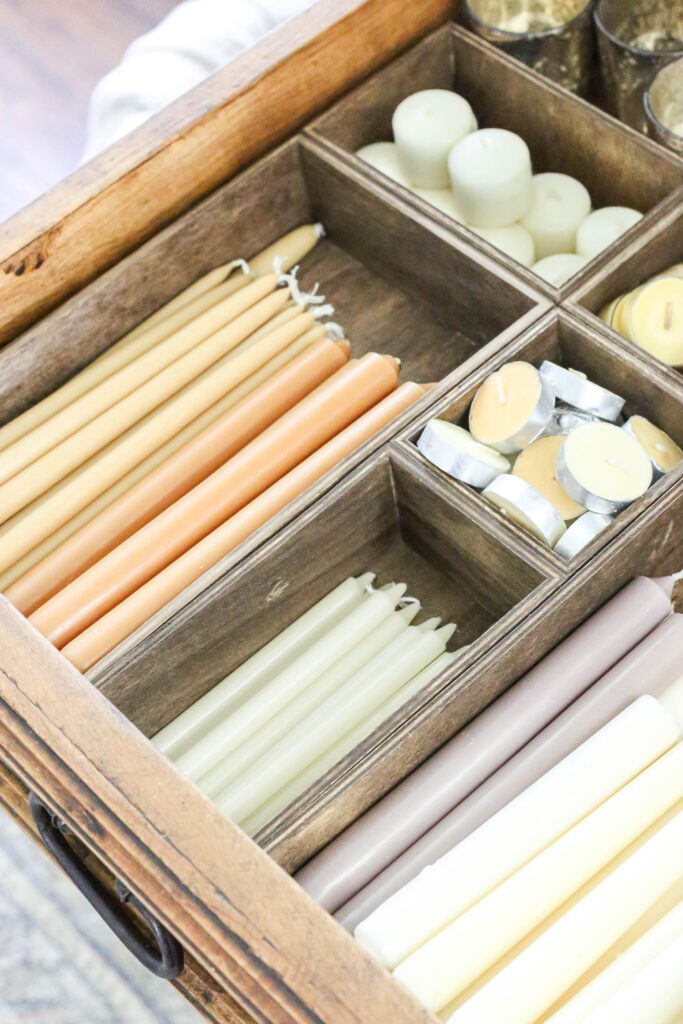 How to Store and Organize Candles Little Glass Jar