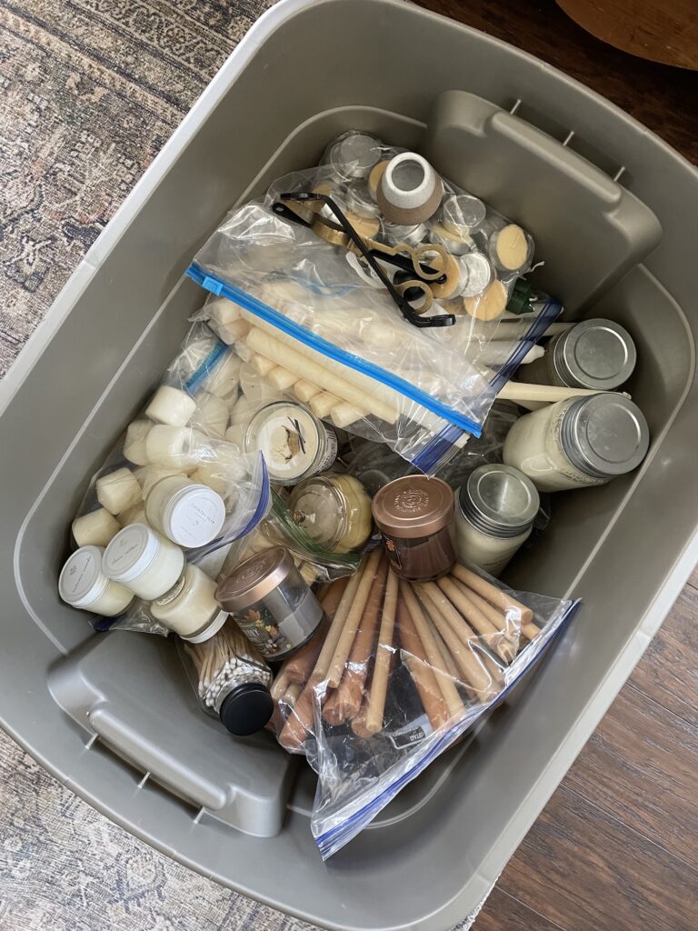 How to Store and Organize Candles Little Glass Jar