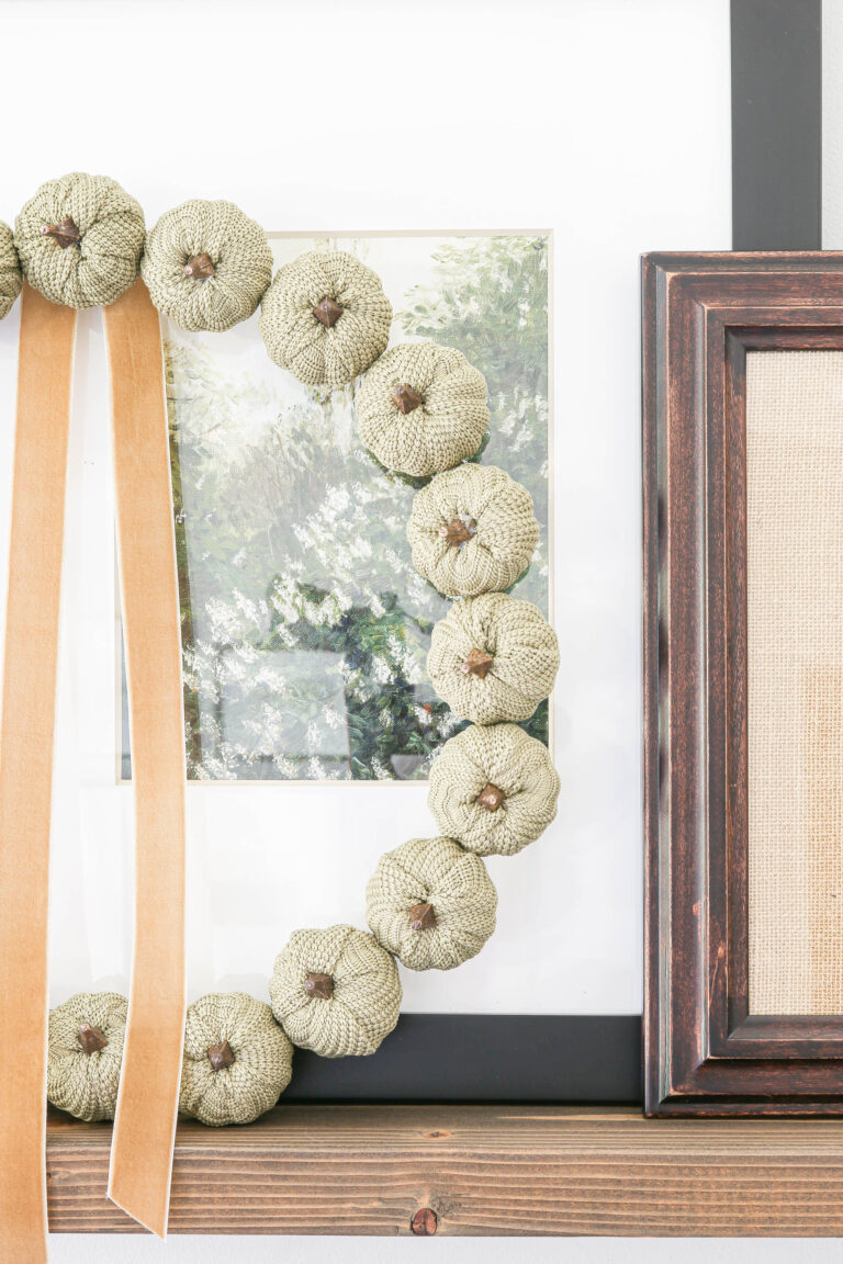 DIY Simple Fall Pumpkin Wreath