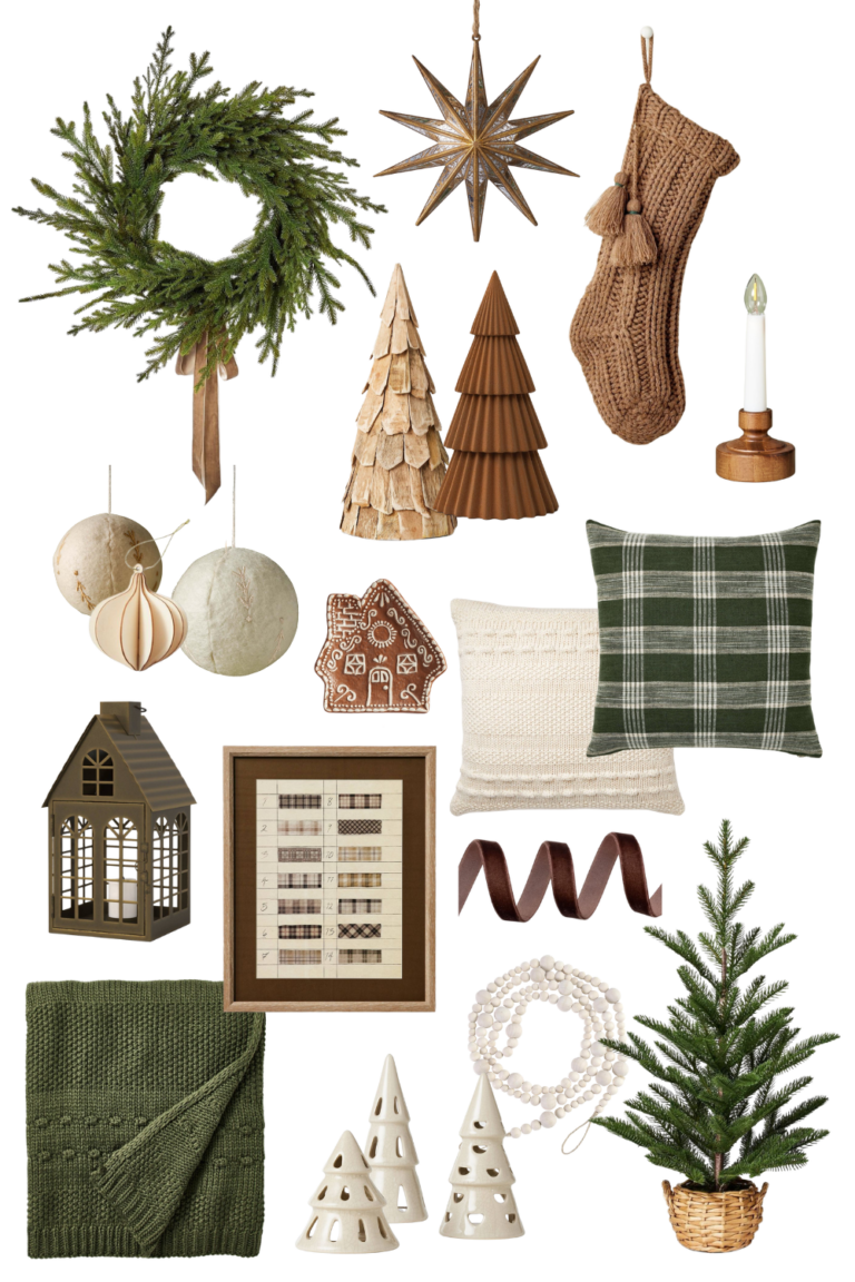 Neutral Christmas Home Decor