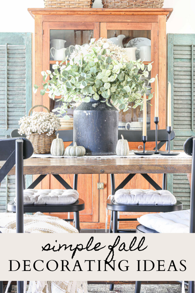 Simple Fall Decorating Ideas | Little Glass Jar