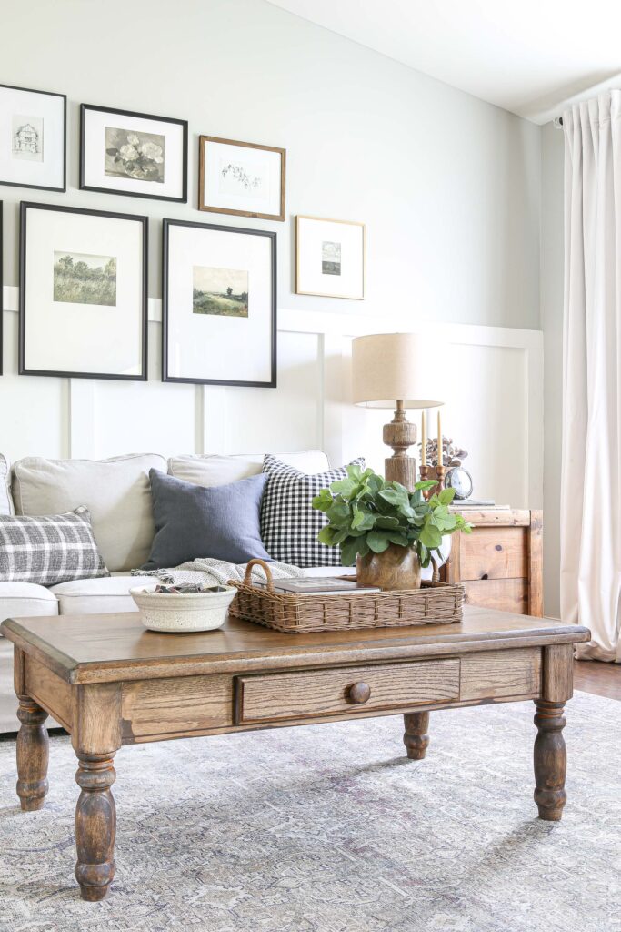 Cozy Fall Home Tour: Neutral and Warm Living Room and Dining Room ...