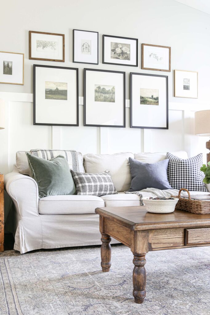 Cozy Fall Home Tour: Neutral and Warm Living Room and Dining Room ...