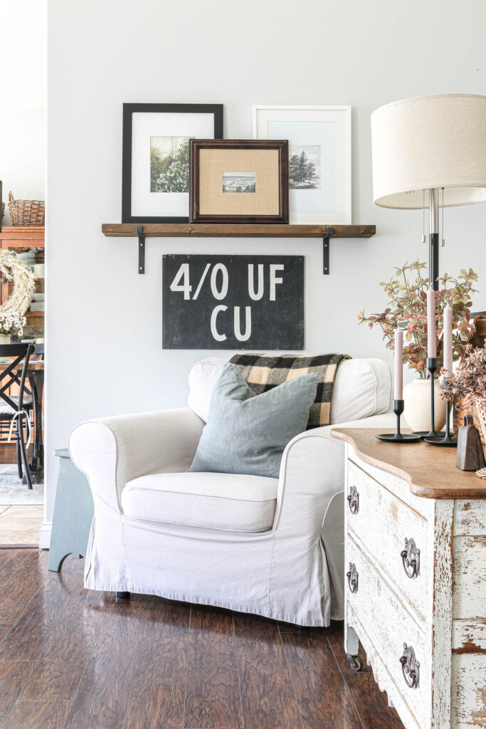 Cozy Fall Home Tour: Neutral and Warm Living Room and Dining Room ...