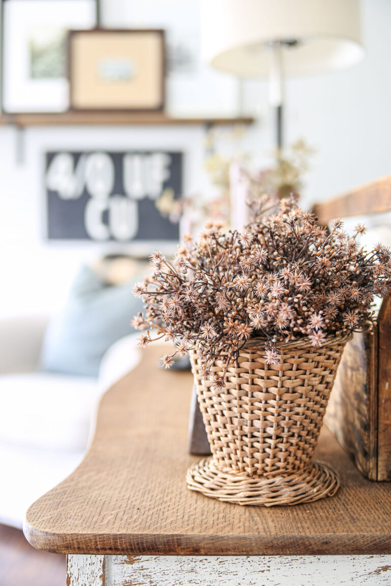 Cozy Fall Home Tour: Neutral and Warm Living Room and Dining Room ...