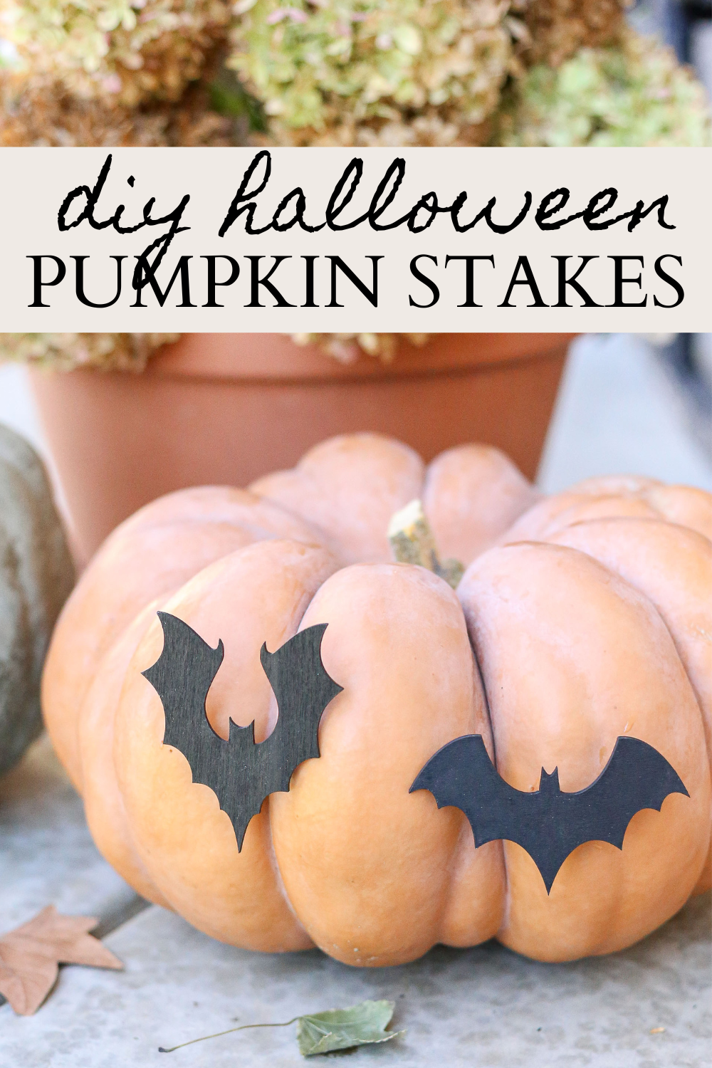 DIY Halloween Pumpkin Stakes
