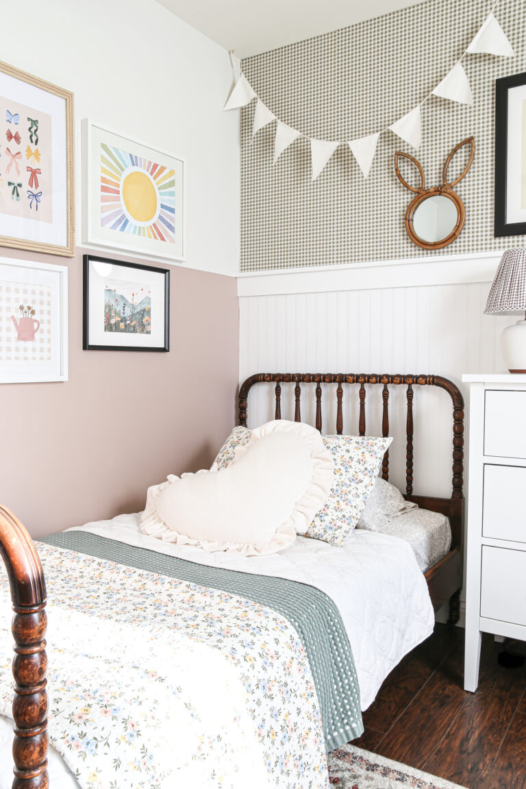 Colorful Country Inspired Girls Bedroom